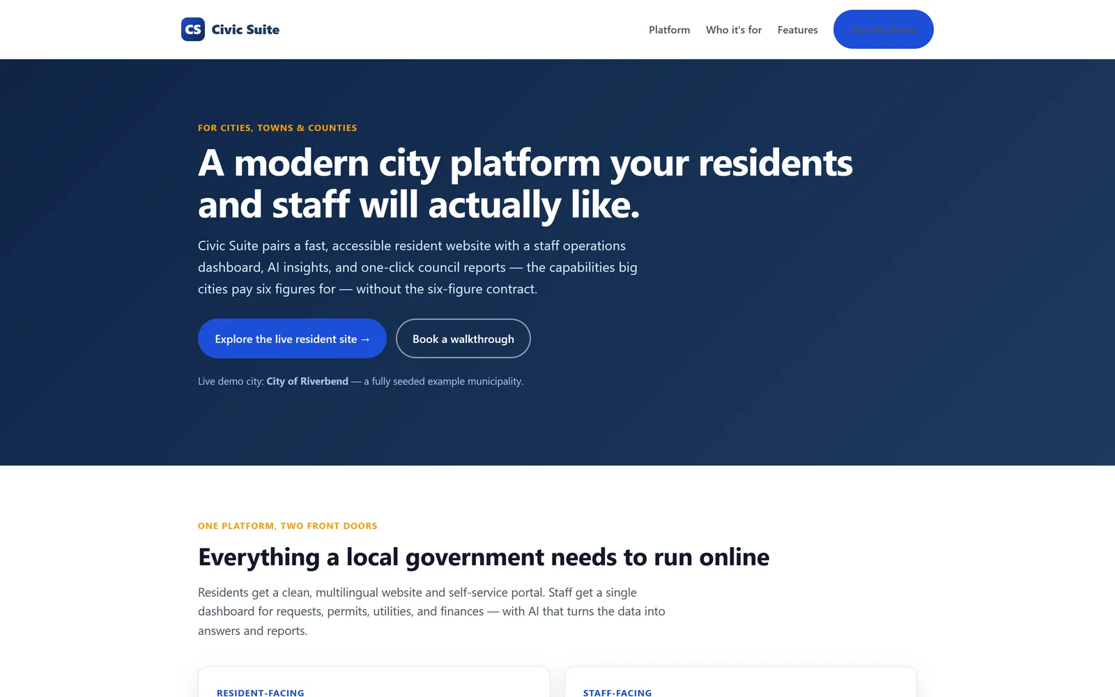 Civic Suite — site preview