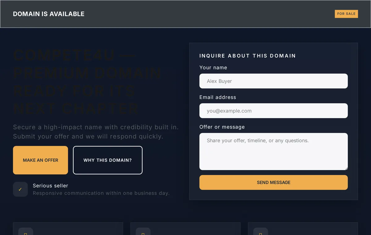 compete4u — site preview