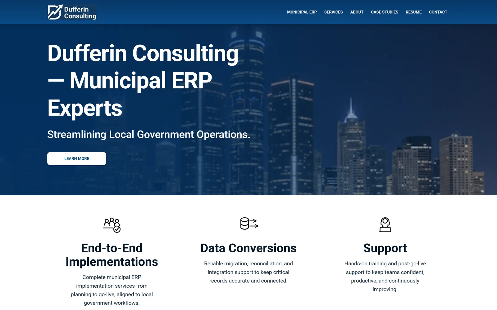 Dufferin Consulting — site preview