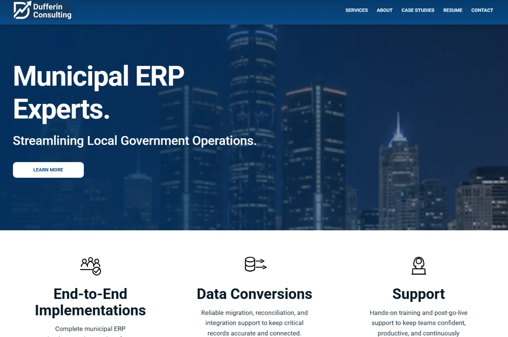 Dufferin Consulting — site preview